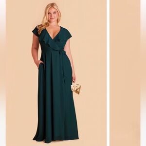Birdy Grey - Jackson Chiffon Dress - Emerald Green